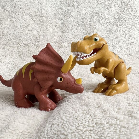 Spin Master Other - Paw Patrol Dino Rescue Lot of 2 Action Figures T-Rex Triceratops Dinosaur Toy